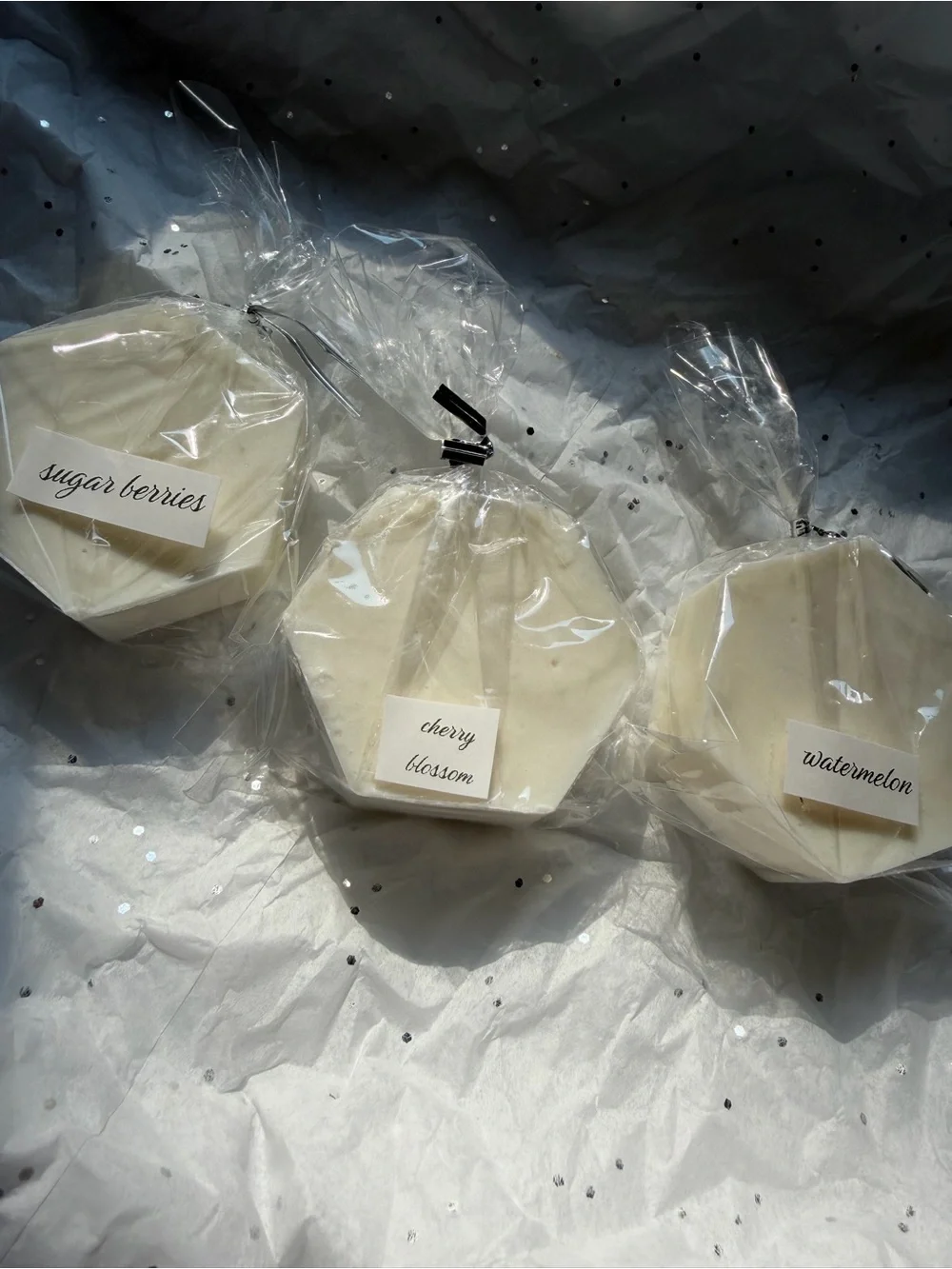 Hexagon Honeycomb Soap Party Favors - Three Different Scents x 12 In Each Scent